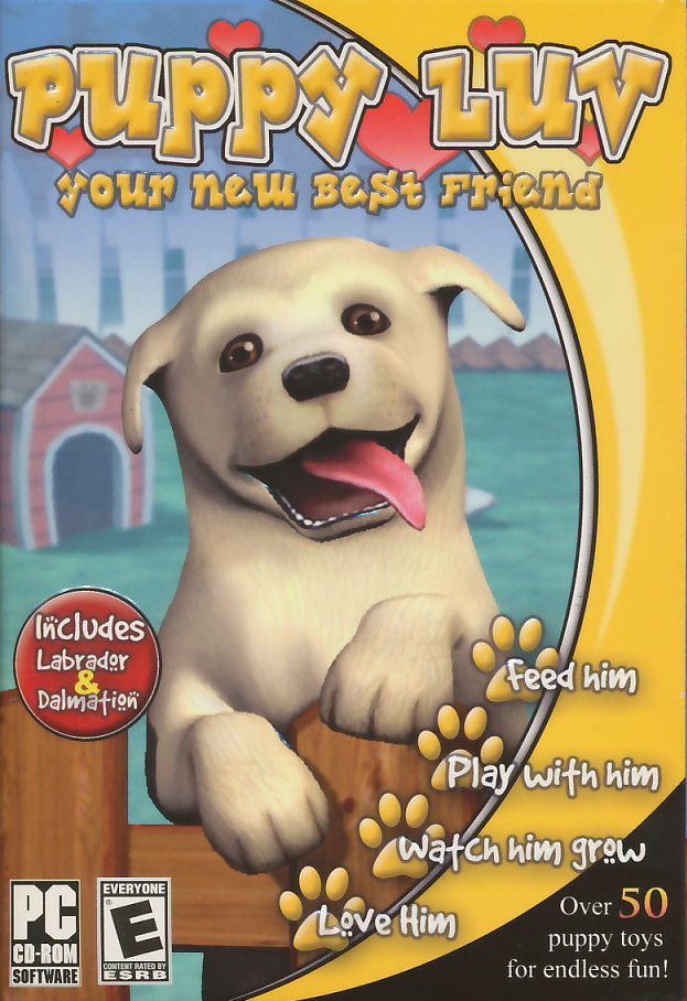PUPPY LUV Virtual Pet PC Game w/ Labrador & Dalmations