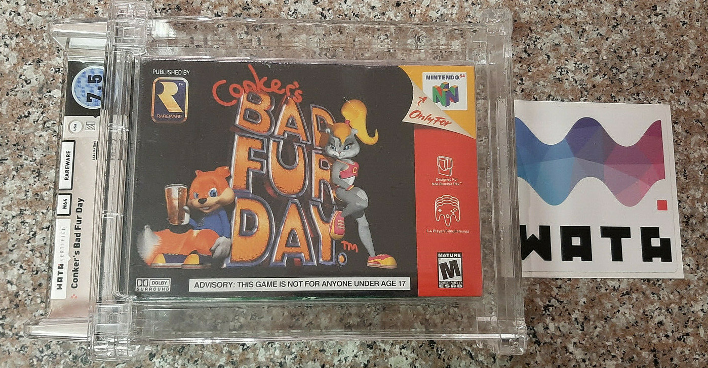 Conker’s Bad Fur Day – Nintendo 64 – WATA 7.5 – A++