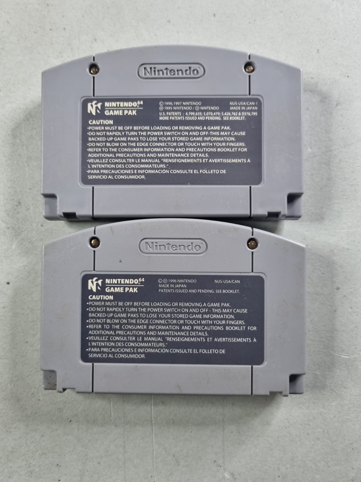 Super Mario 64 & Mario Kart (Nintendo 64, 1997) Authentic Cartridges Only N64
