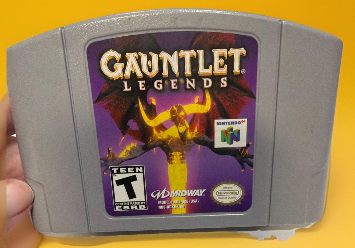 N64 GAUNTLET LEGENDS GAME CARTRIDGE ONLY. TESTED. WORK!