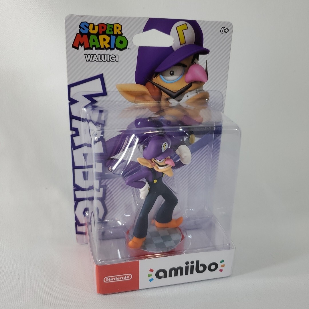 Waluigi Amiibo Nintendo Wii U New Nintendo 3DS Super Mario Series Sealed – NEW