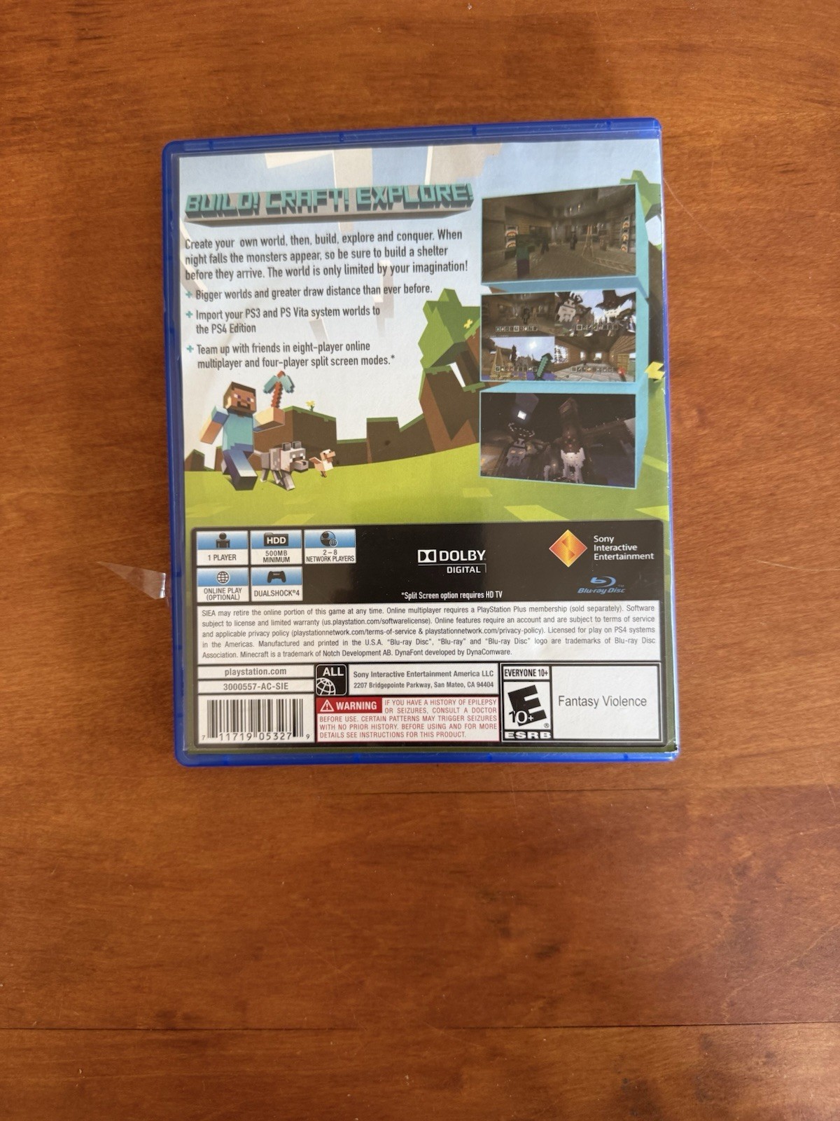 Minecraft (PlayStation 4, Ps4) CIB Complete Tested & Ships Fast Free Shipping