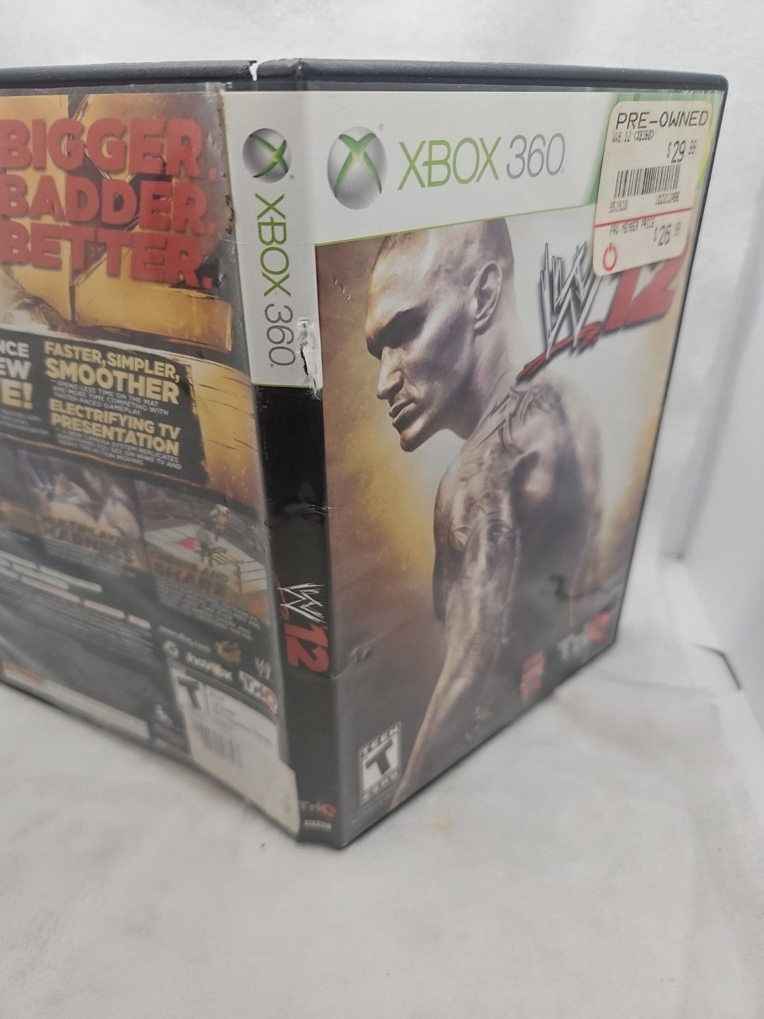 WWE ’12 (Microsoft Xbox 360, 2011) No Manual