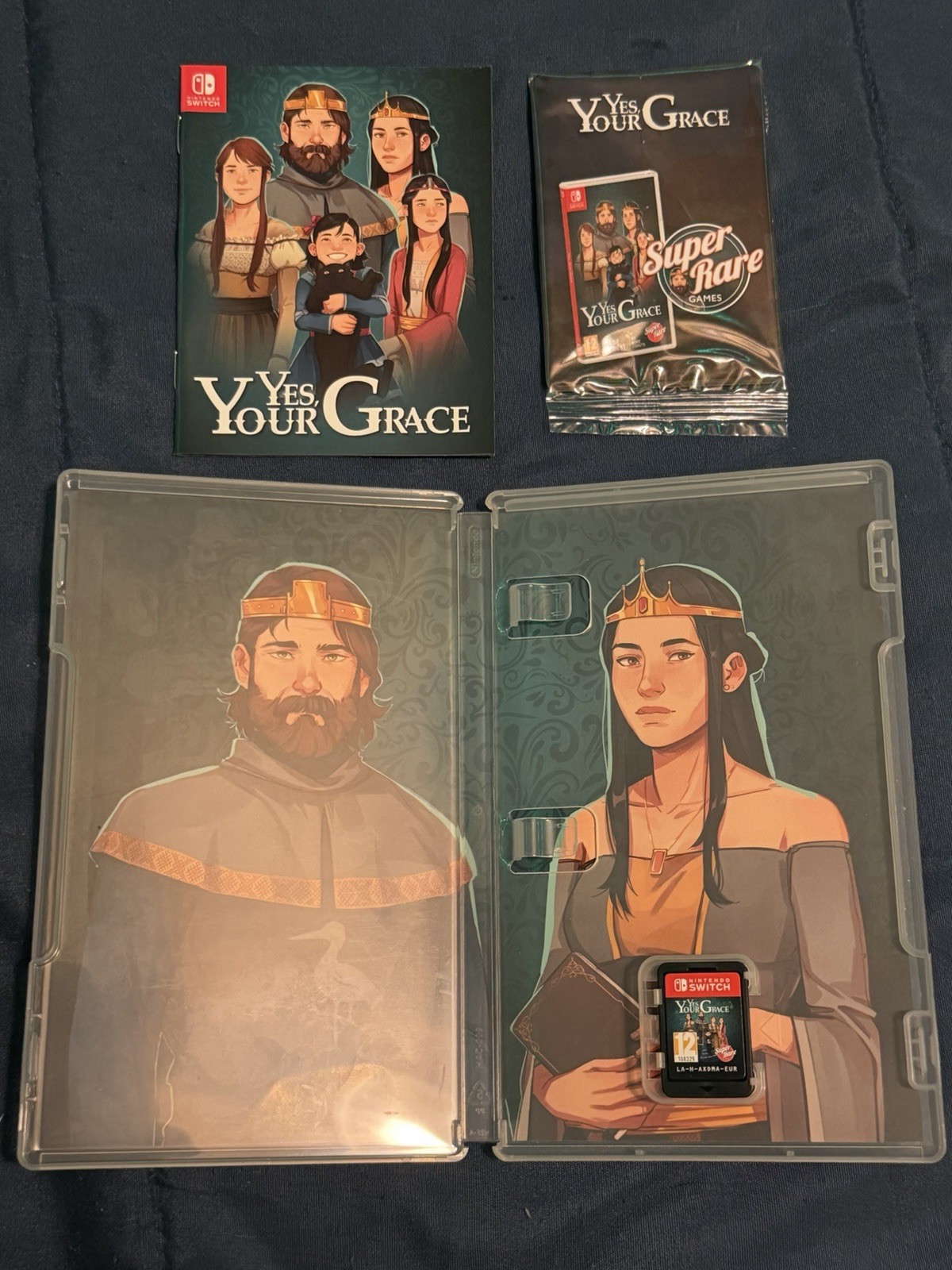 Yes, Your Grace for Nintendo Switch Super Rare Game with Cards and Sticker
