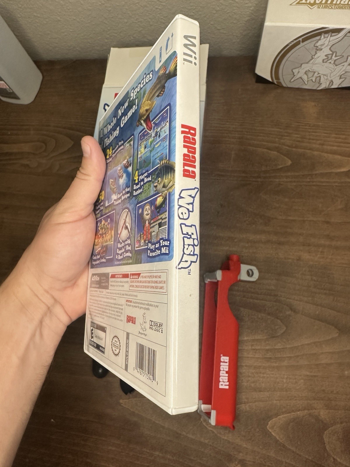 Nintendo Wii Rapala: We Fish with Fishing Rod Complete In Box! Nice Shape