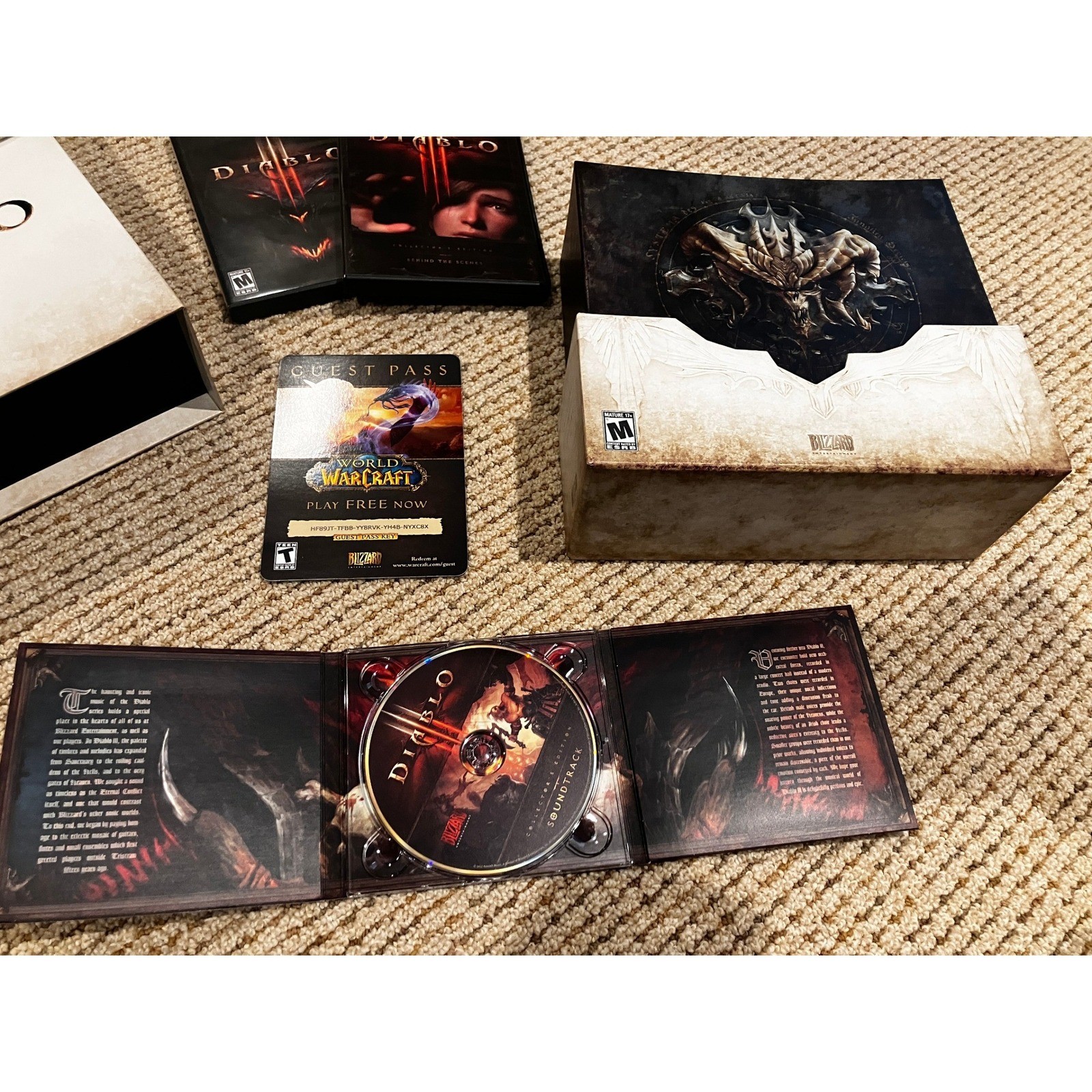Diablo III & Reaper of Souls Collector’s Edition PC Blizzard Big Box Set Bundle
