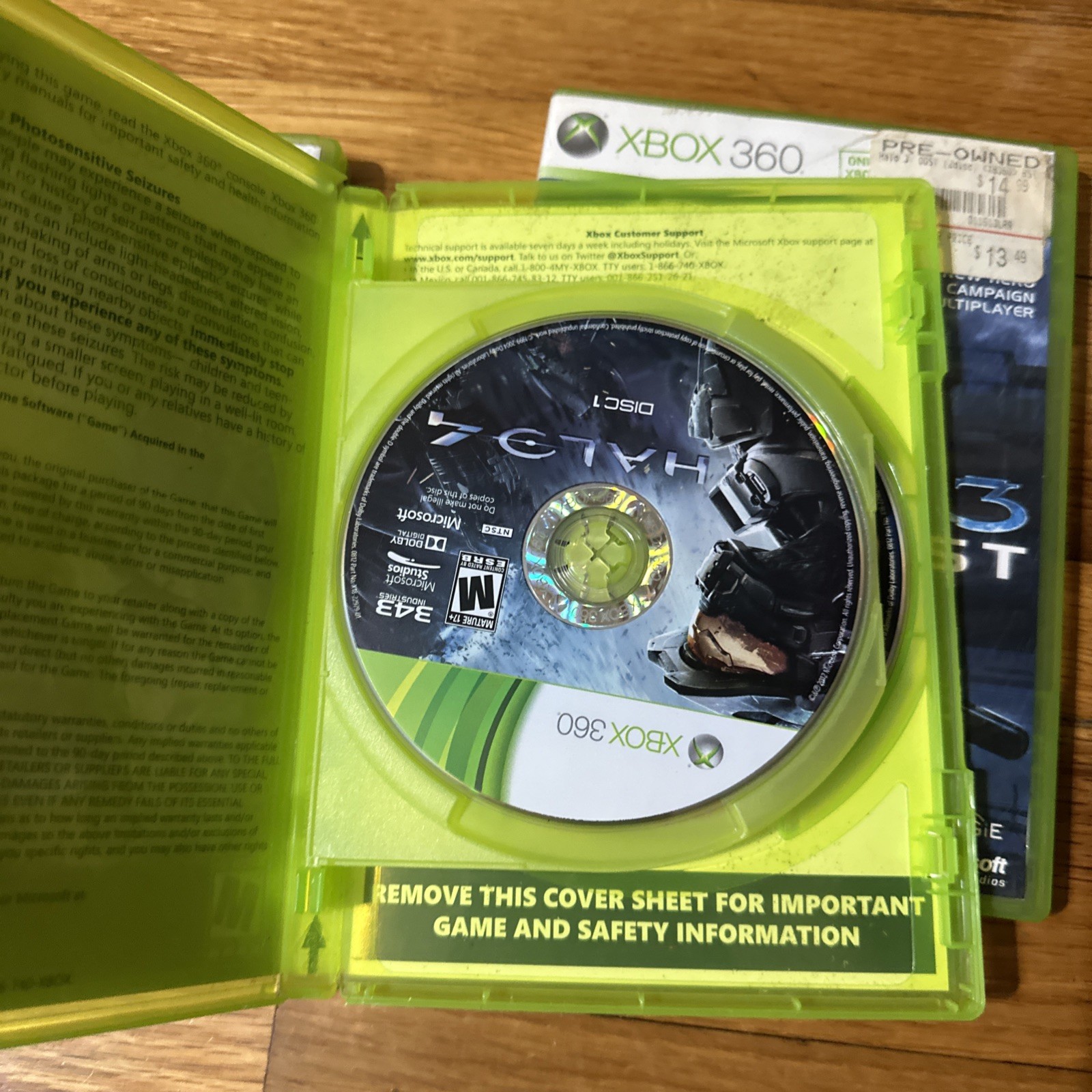 Lot of 3 Halo 3, Halo 3: ODST, and Halo 4 Xbox 360 Bungie – Tested