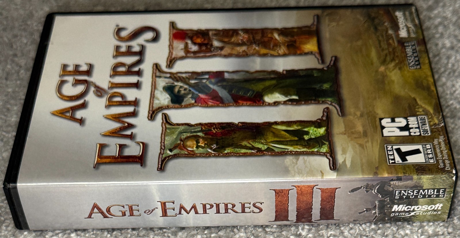 Age of Empires III 3 PC Game (3 CD-ROM, 2005) Complete Case Game Manuals Discs