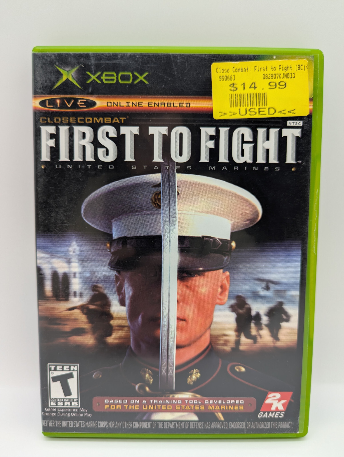 Close Combat: First to Fight (Microsoft Xbox, 2005) NO MANUAL, DISC NEAR MINT!