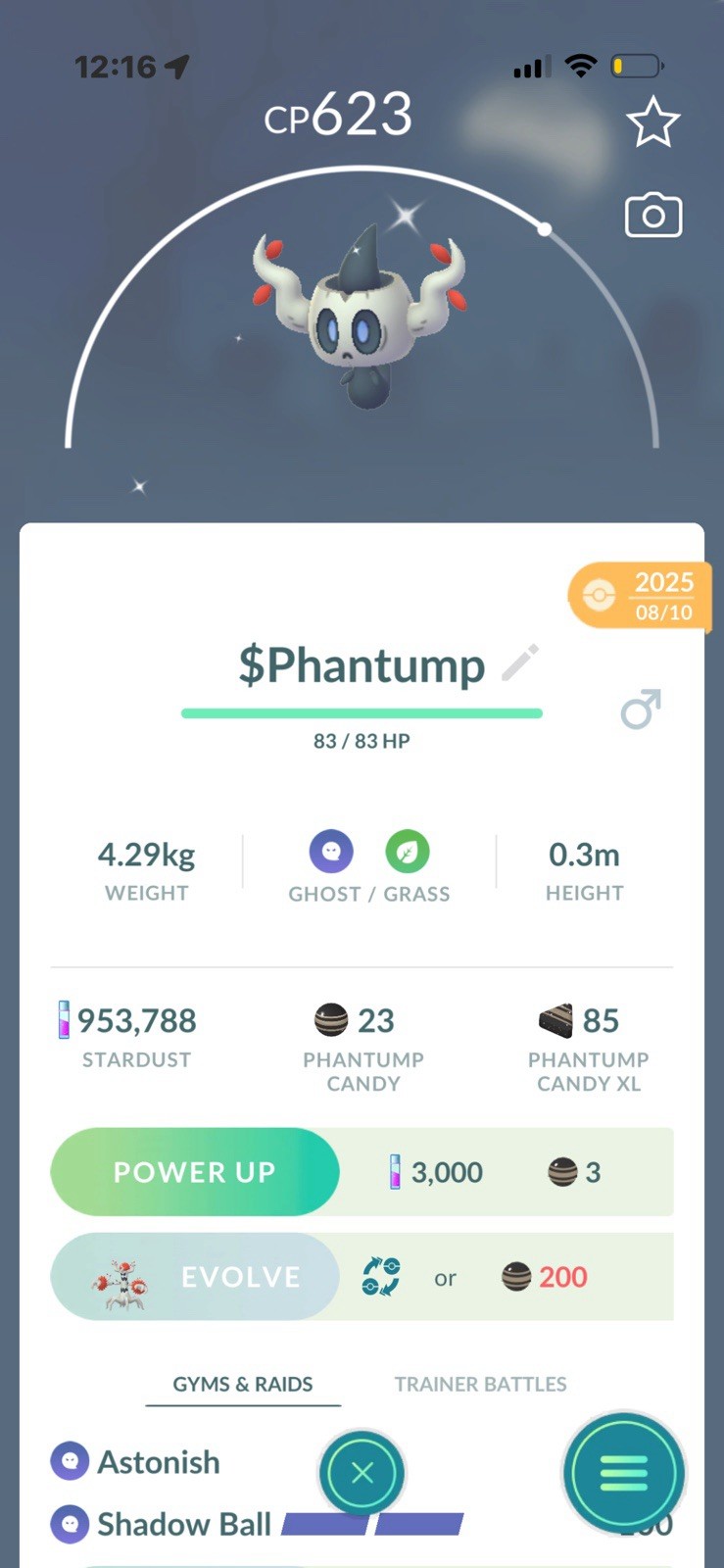 ✨Phantump shiny TRADE✨ link trade Pokémon GO Android iOS