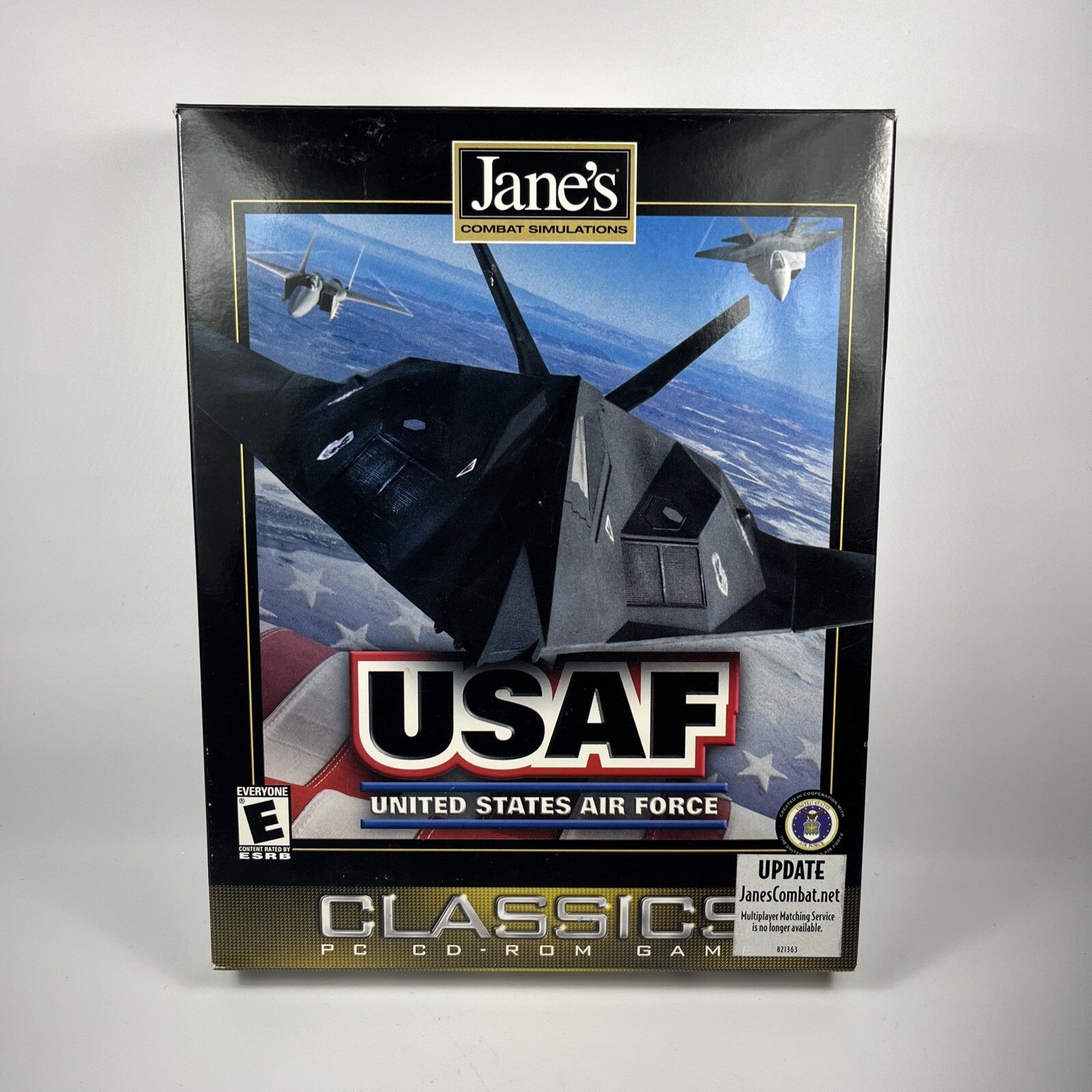 Jane’s Combat Flight Simulator USAF United States Air Force PC 1999 Big Box