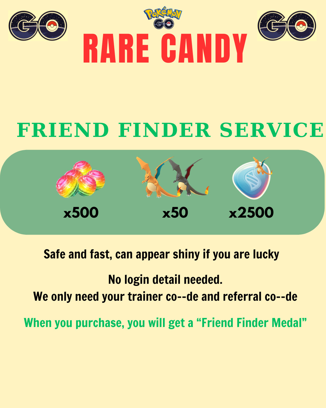 Pokémon || Rare Candy ✨ FAST SALE ✨ DONE in 24hrs ✨ Read Description