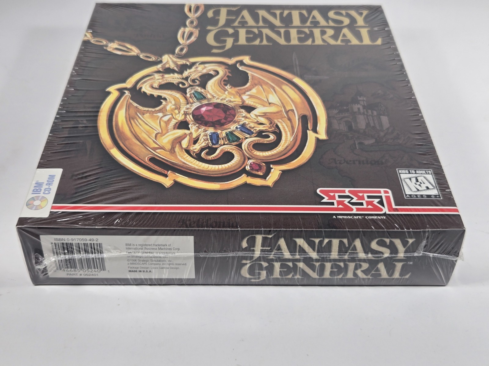 New, Sealed Fantasy General SSI CD ROM IBM PC Big Box Game CIB 1996