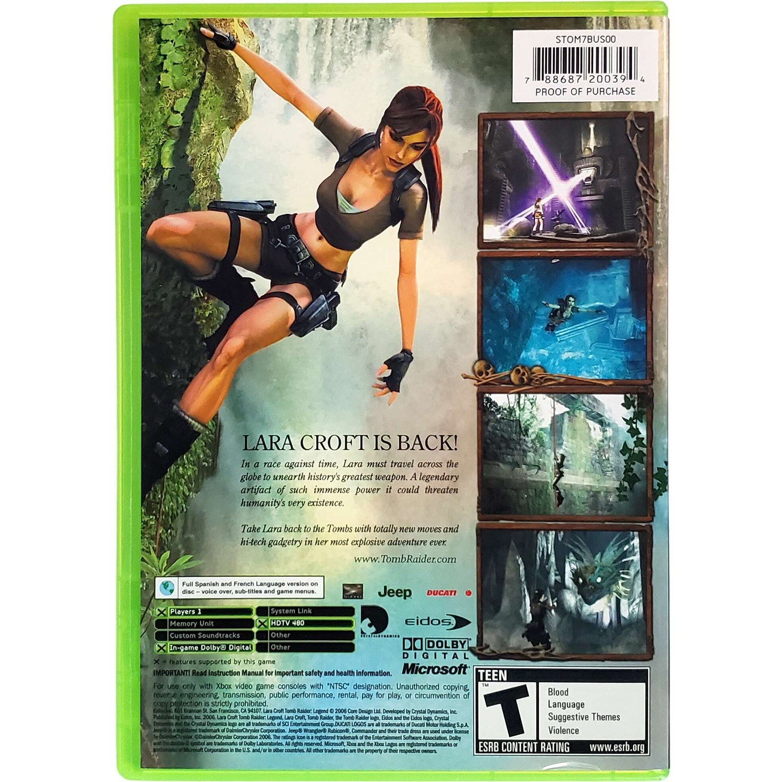 Tomb Raider Legend – Microsoft Xbox Tested 1Y Guarantee