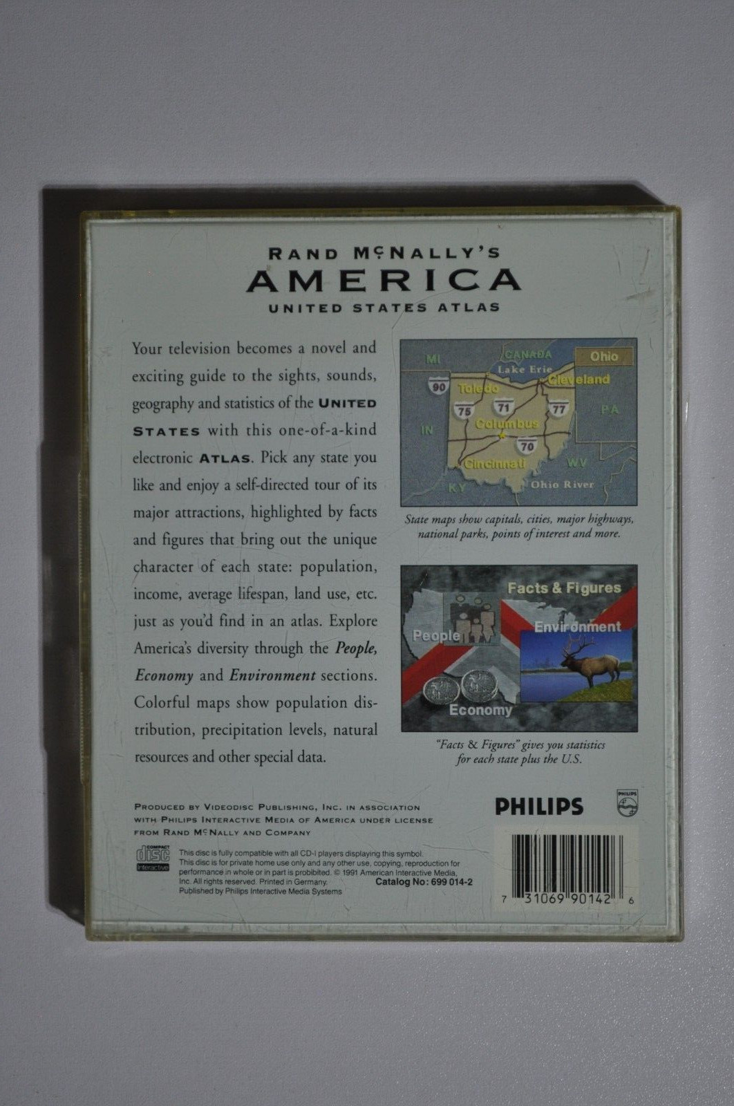 Philips CDi CD-i Retro Educational – Rand McNally’s America United States Atlas