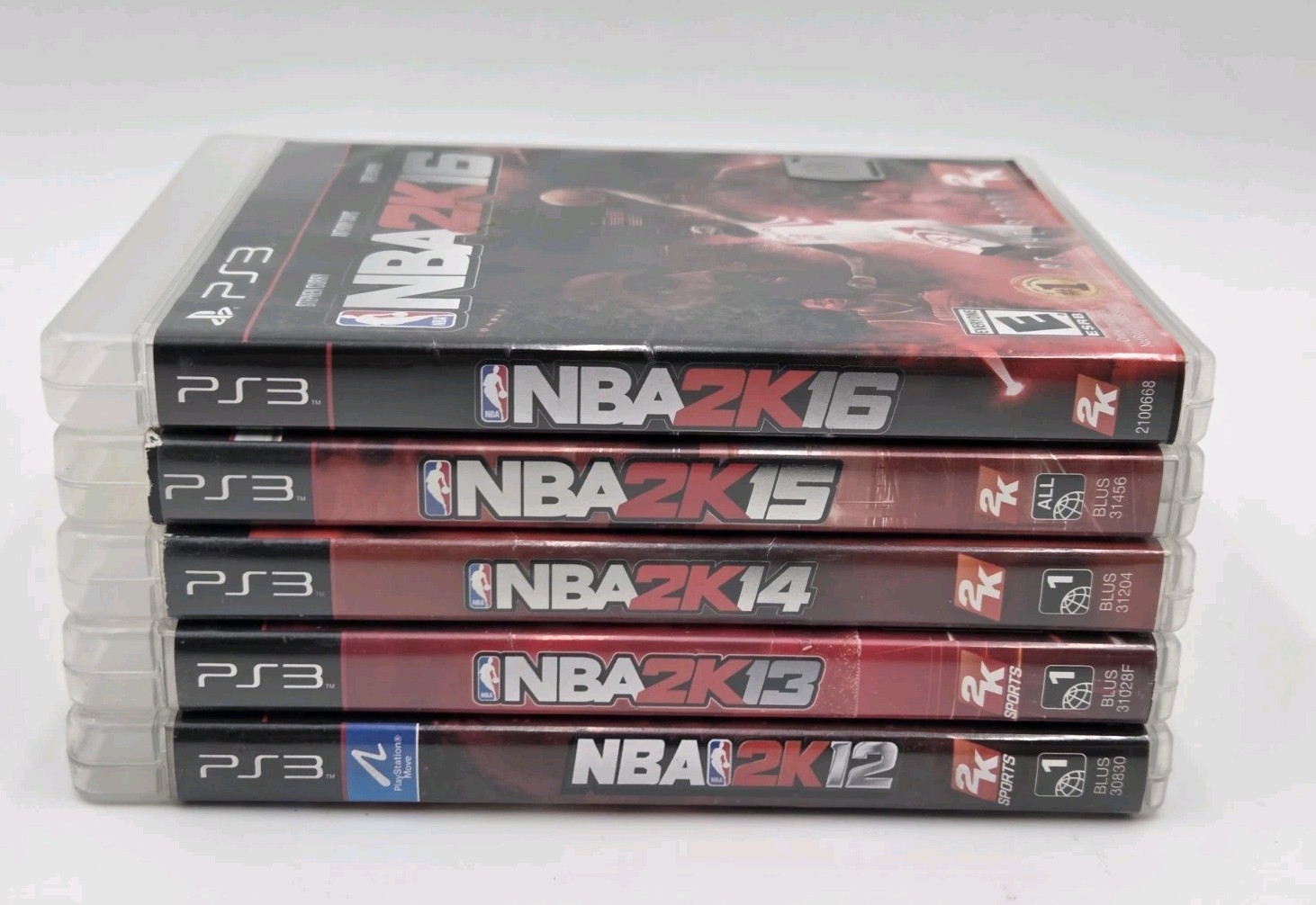 NBA 2K Video Game Lot 5 PlayStation 3 (PS3) 2K12,2K13,2K14,2K15 & 2K16 Tested