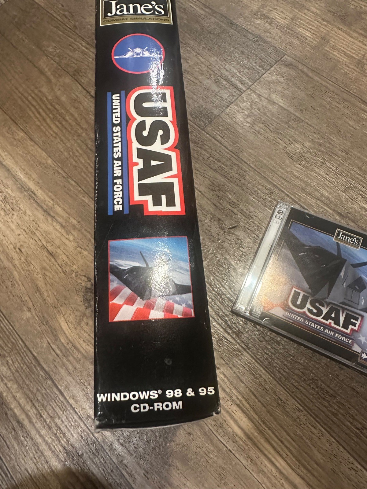 Jane’s USAF United States Air Force Combat simulations PC Game CD-Rom with Box
