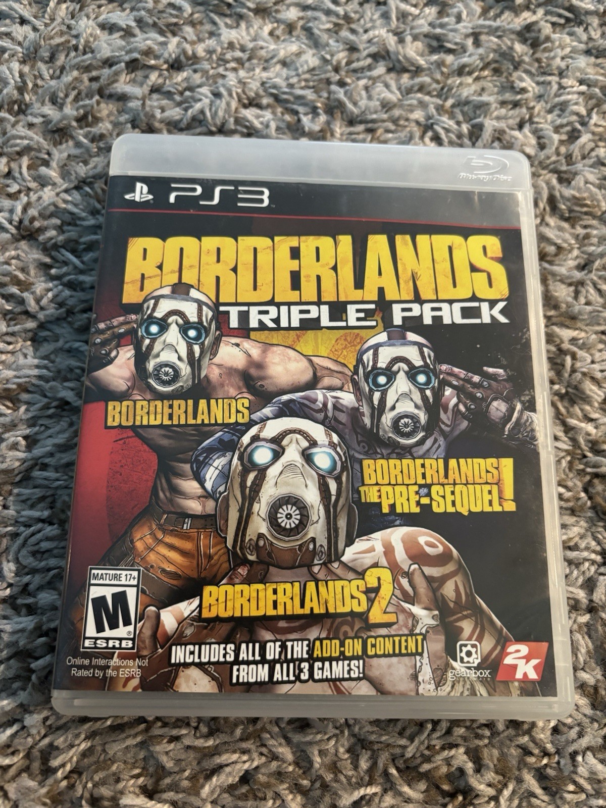 Borderlands Triple Pack 🔪 PlayStation 3 💥 PS3 🏜️ TESTED CIB 💥 3 GAMES + DLC