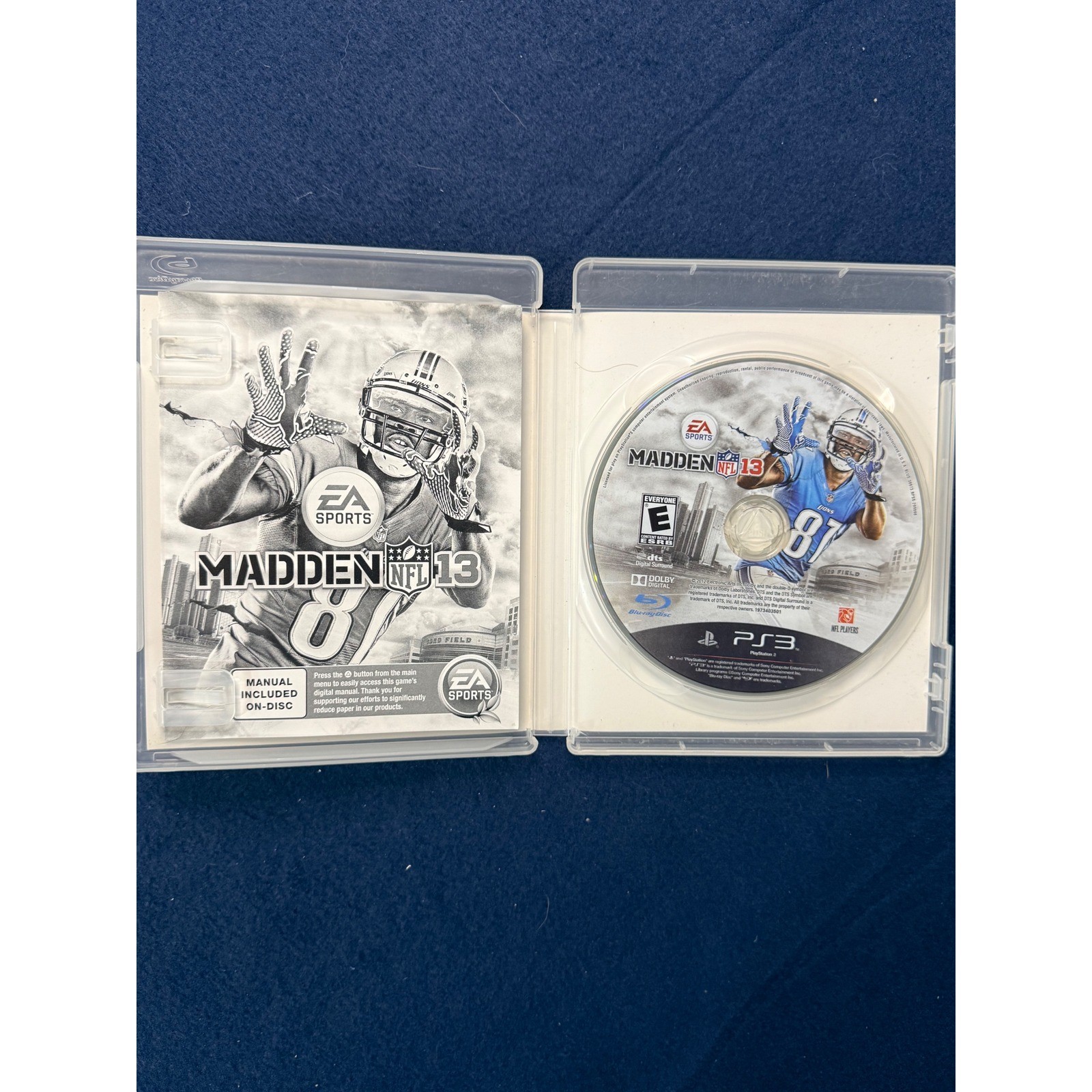 Madden NFL 13 Sony PlayStation 3 PS3 EA Sports Football Game CIB Calvin Johnson