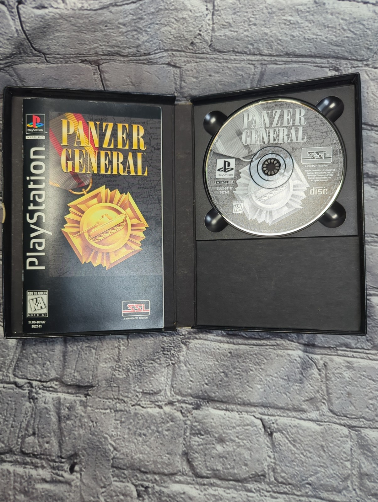 Panzer General Sony Playstation 1 PS1 Long Box Complete CIB Manual