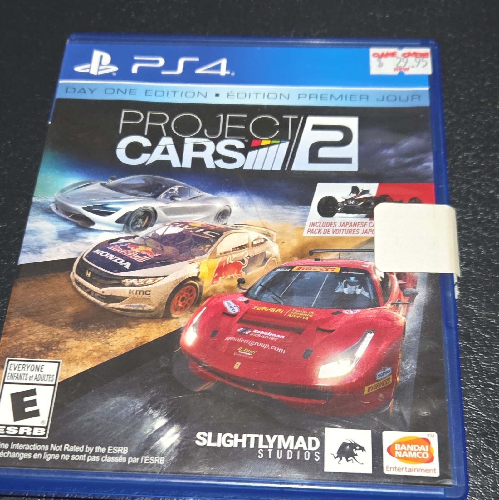 BANDAI NAMCO Project CARS 2 Day One Edition PS4 w/ Manual E NTSC-U/C 2017