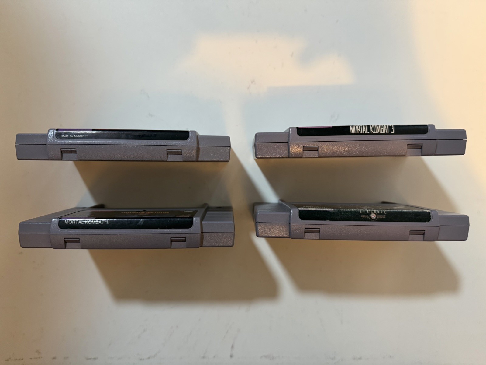 Mortal Kombat 1, 2, 3 & Ultimate Super Nintendo SNES LOT AUTHENTIC w/Dust Cover