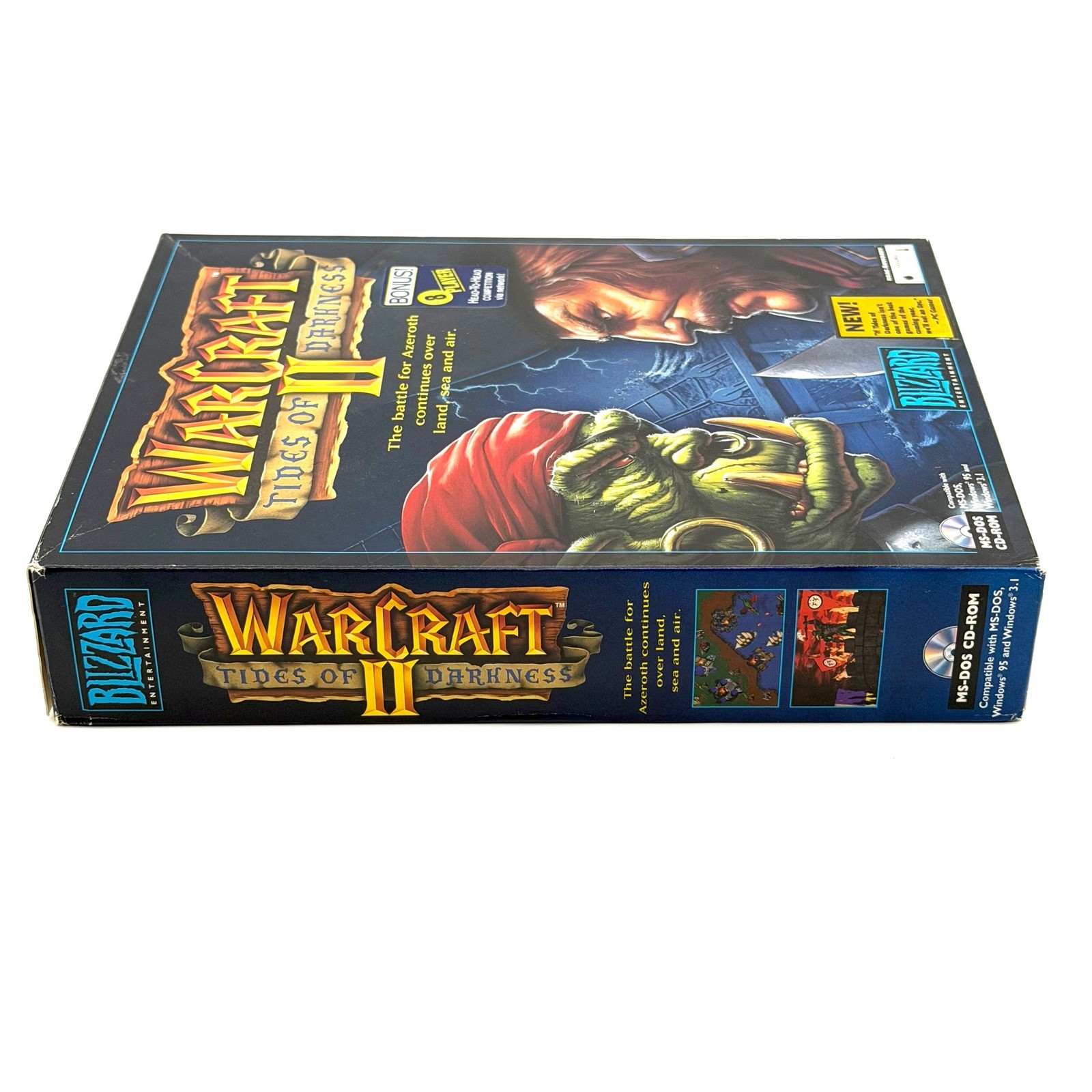 Warcraft II Tides of Darkness PC Big Box Vintage 1995 Blizzard Entertainment