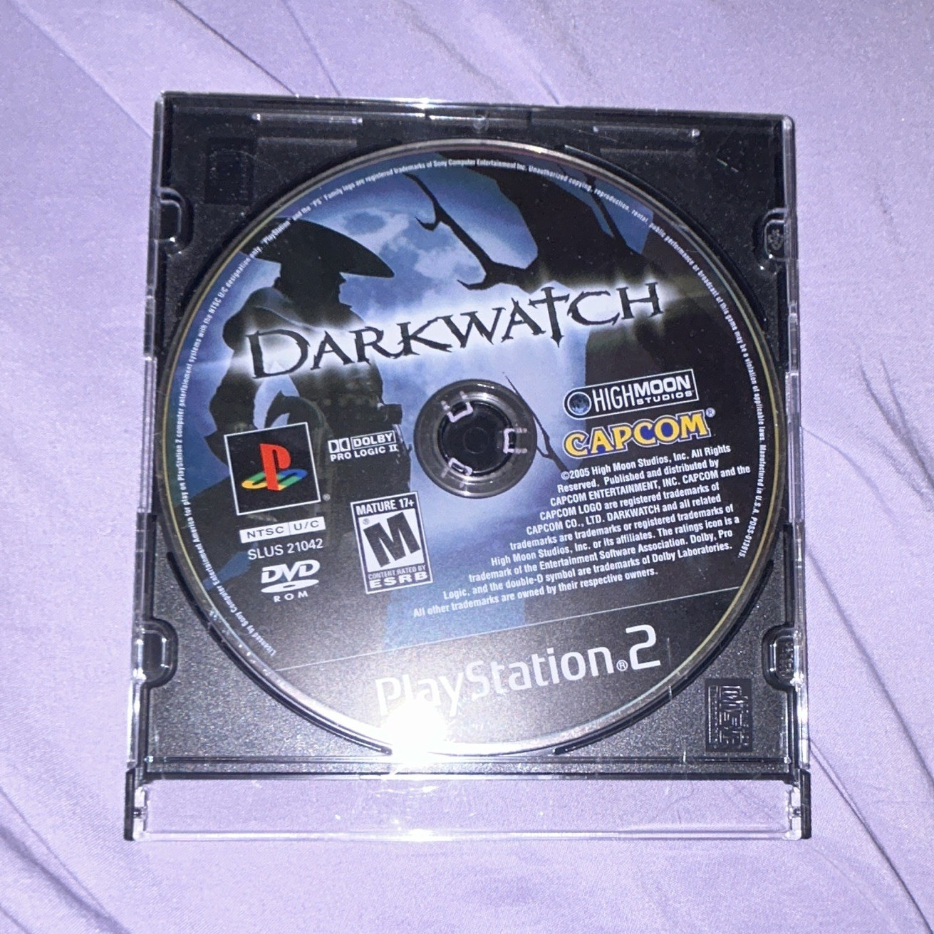 Capcom Darkwatch PS2 Shooter Horror M 2005 NTSC-U/C US/CA Dolby Pro Logic II
