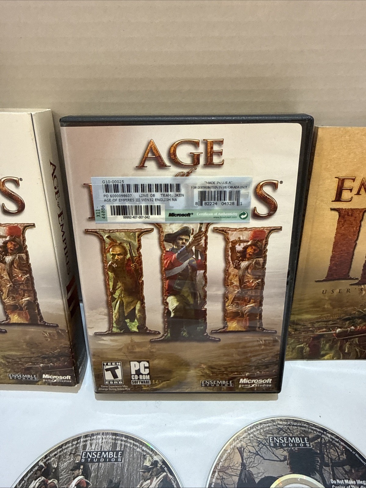 Age of Empires III 3 PC CIB Complete RTS Strategy, EXCELLENT with CD Key
