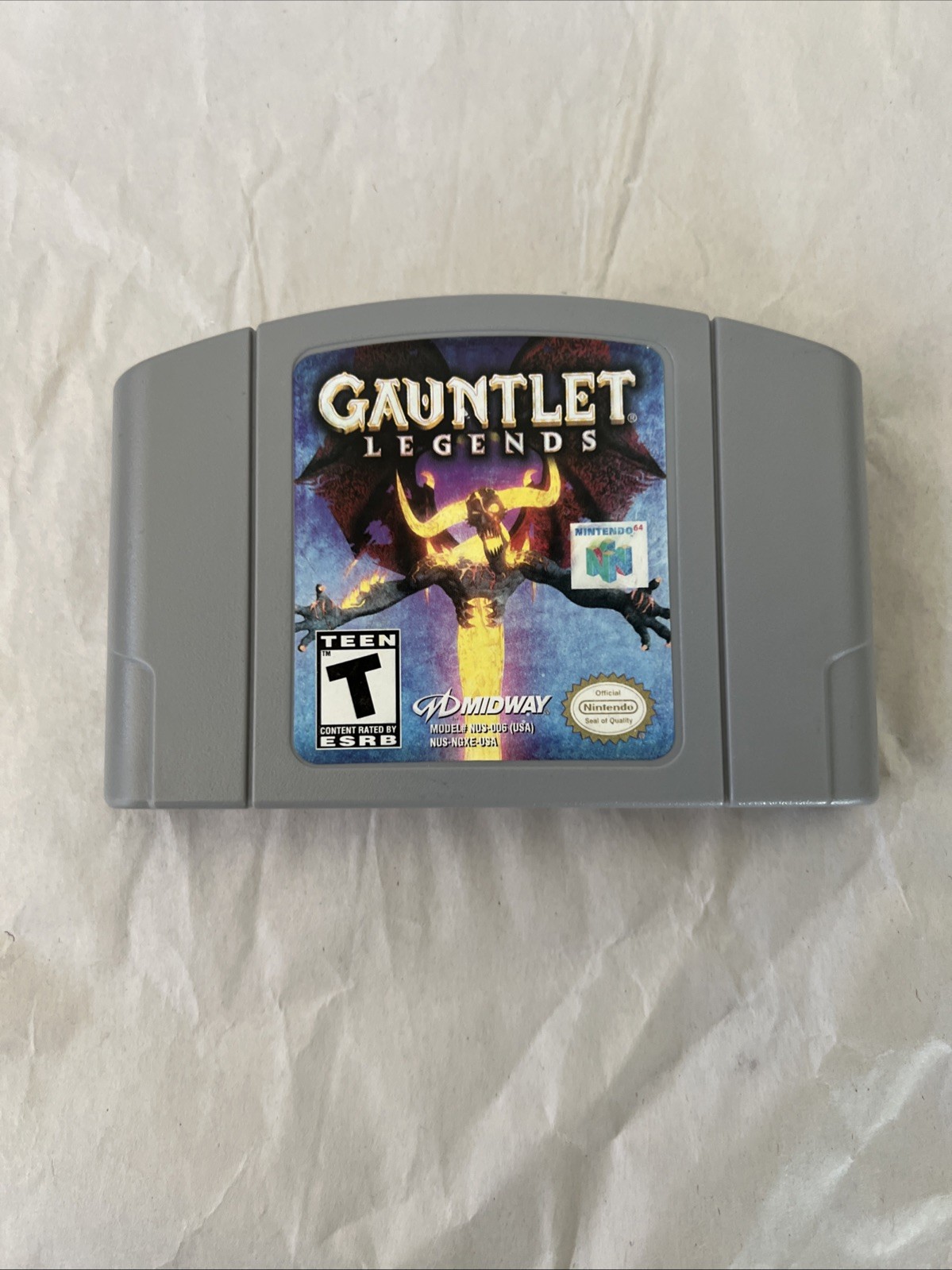 Gauntlet Legends Nintendo 64 Game N64 Authentic Original Tested