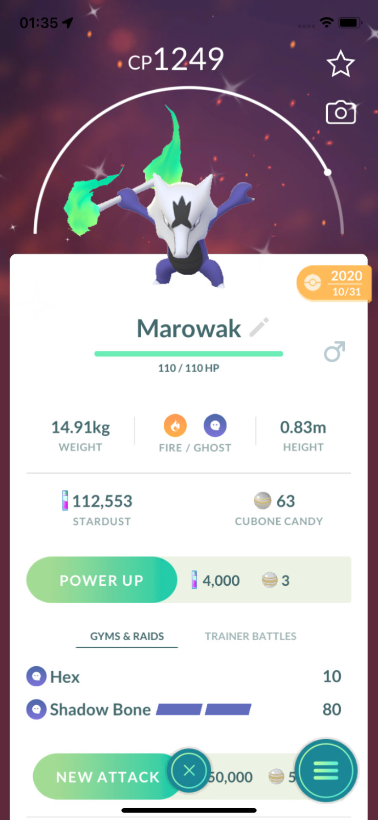 Pokemon TRADE – Shiny Alolan Marowak Trade ! 30 Days Friendship Bonus !!!