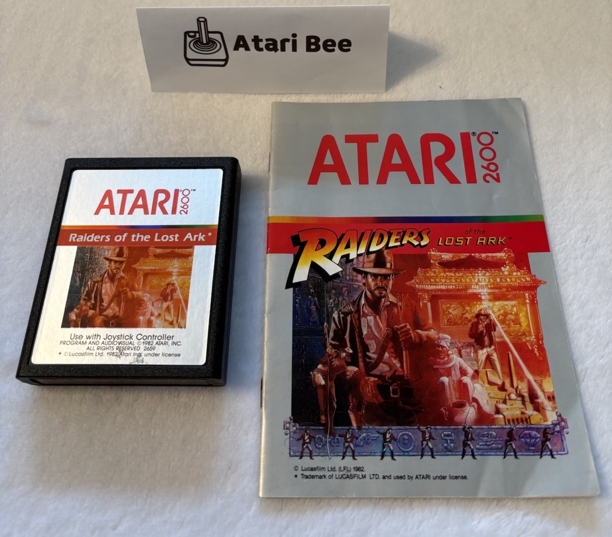 TESTED Raiders of the Lost Ark W/Manual VGC Atari 2600, 1982- Video