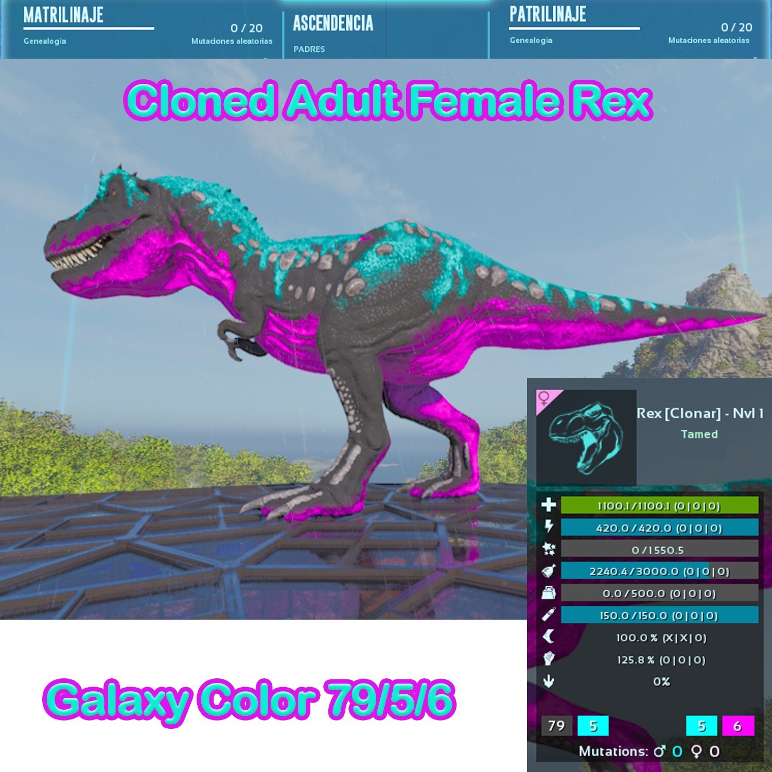 Ark Survival Ascended PVE – REX LEVEL 1 Adult (CLONED) and Egg XBOX/PC/PS5 – ASA