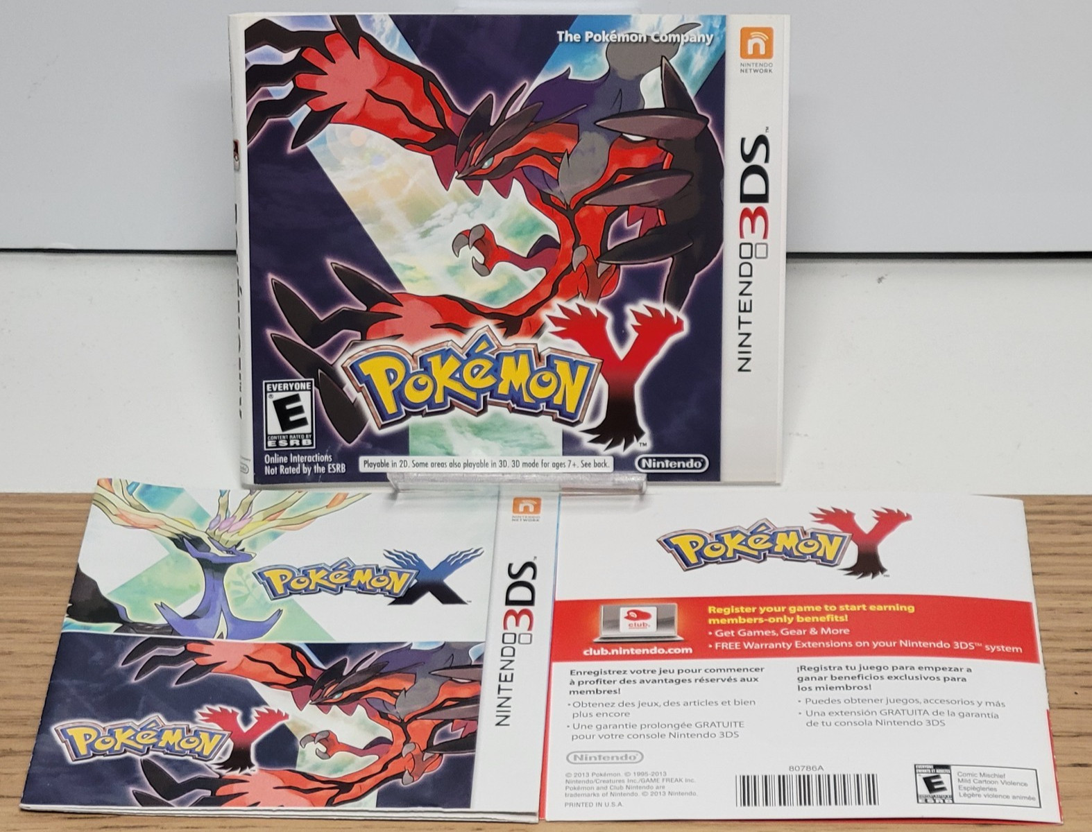 Pokemon Y (Nintendo 3DS) Inserts ONLY!