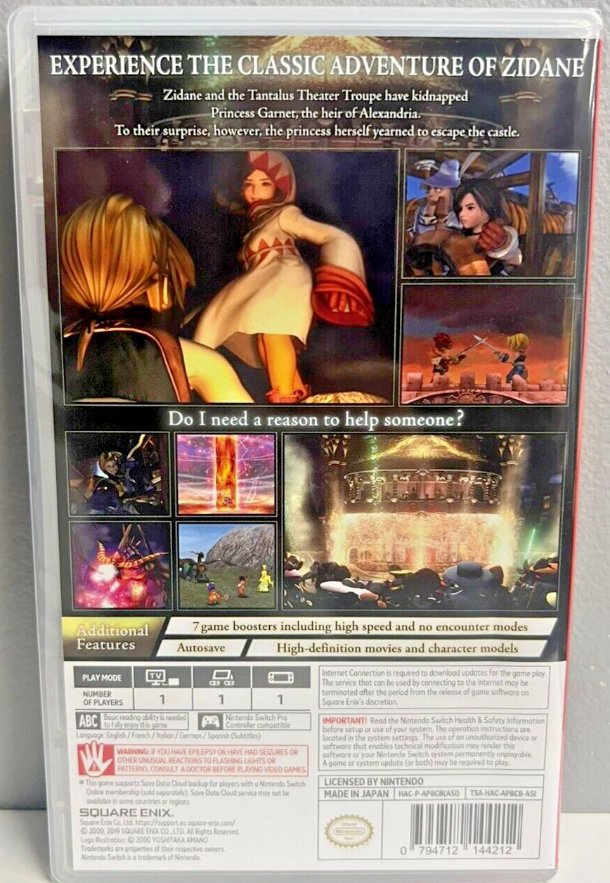 Final Fantasy IX – Nintendo Switch Brand New Game (Action/Adventure RPG 2020)