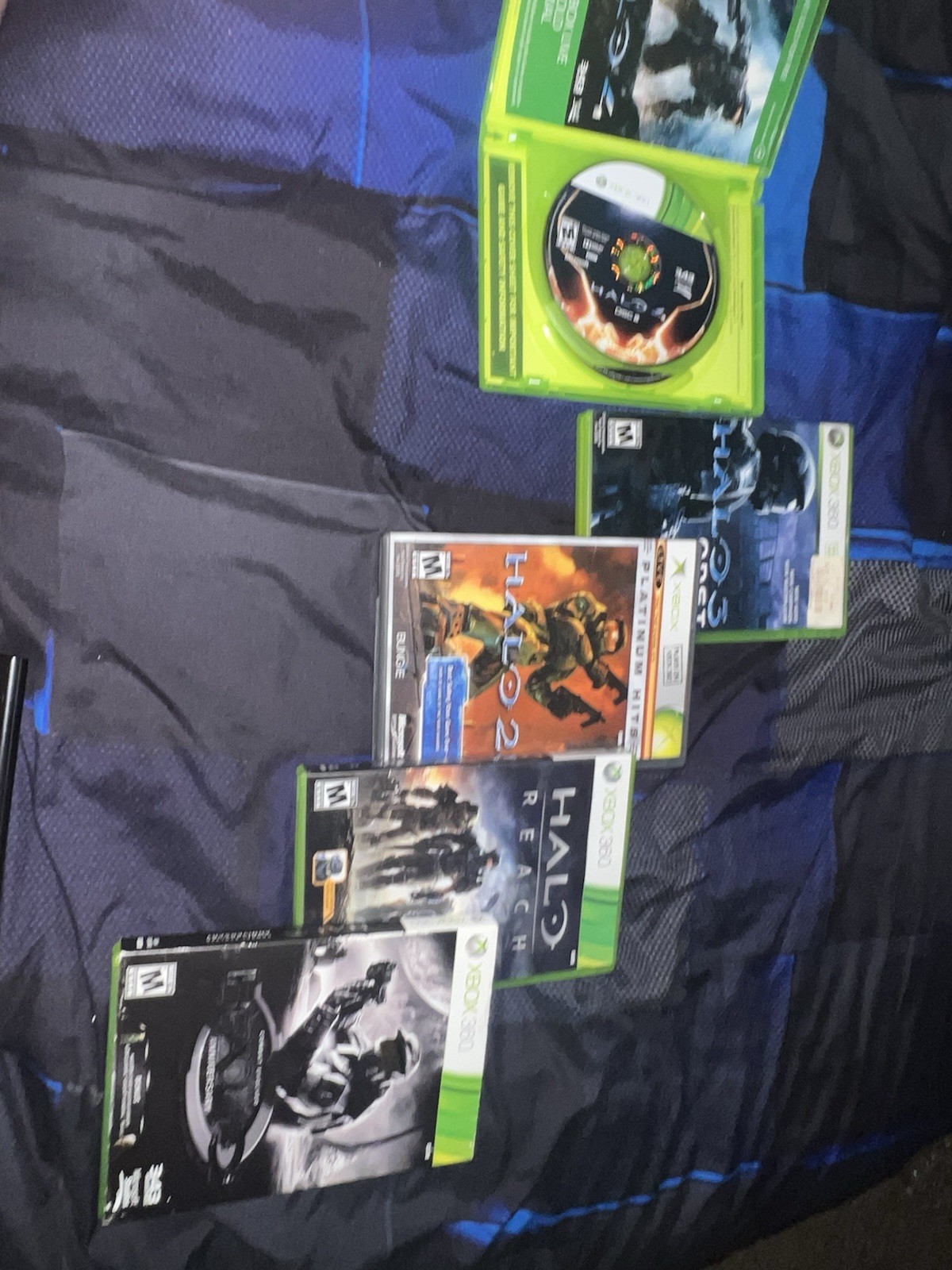 Xbox 360 Halo Game Lot Halo 3 Halo 4 Halo Wars Microsoft Bundle Master Chief 117