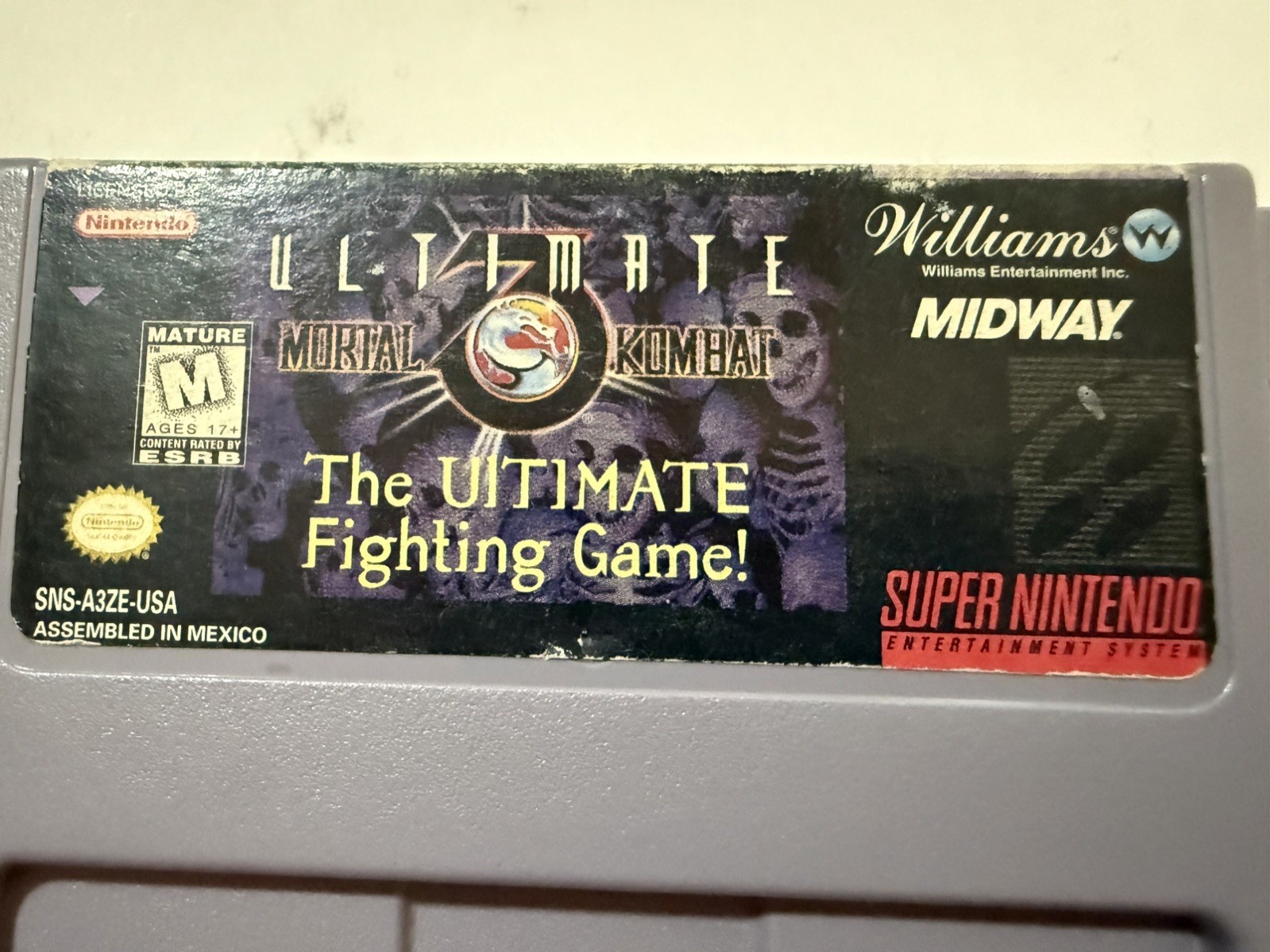 Mortal Kombat 1, 2, 3 & Ultimate Super Nintendo SNES LOT AUTHENTIC w/Dust Cover