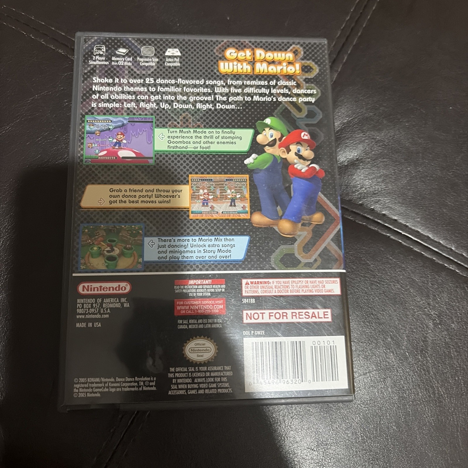 Nintendo GameCube dance dance revolution Mario mix