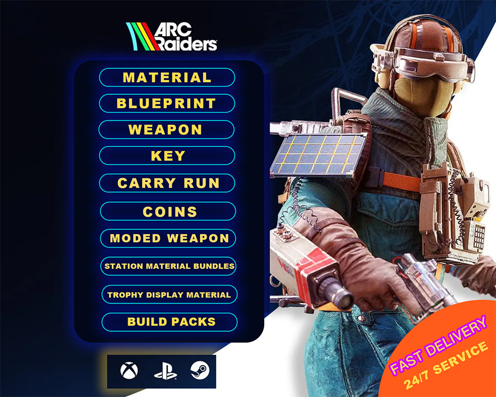 ARC Raiders Blueprints/Coins/Weapons/Key/ Materials/Carry Run⭐Fast Delivery⭐24/7