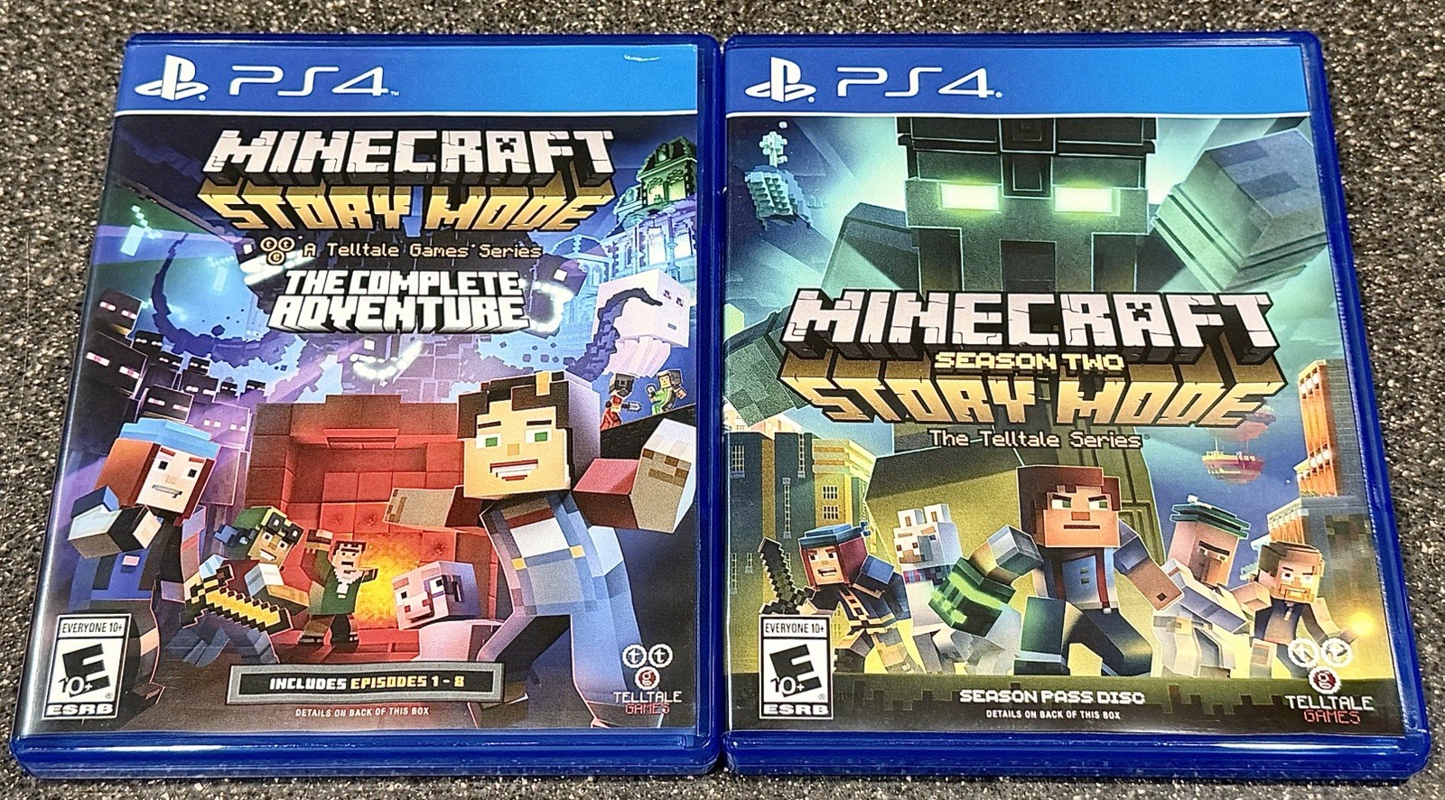 Minecraft Story Mode: The Complete Adventure/Season 2 for PlayStation 4 Bundle!!