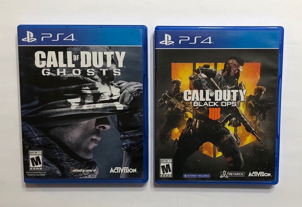 CALL OF DUTY SONY PLAYSTATION 4 GAME LOT OF (5) PS4 WWII BLACK OPS 3 GHOSTS