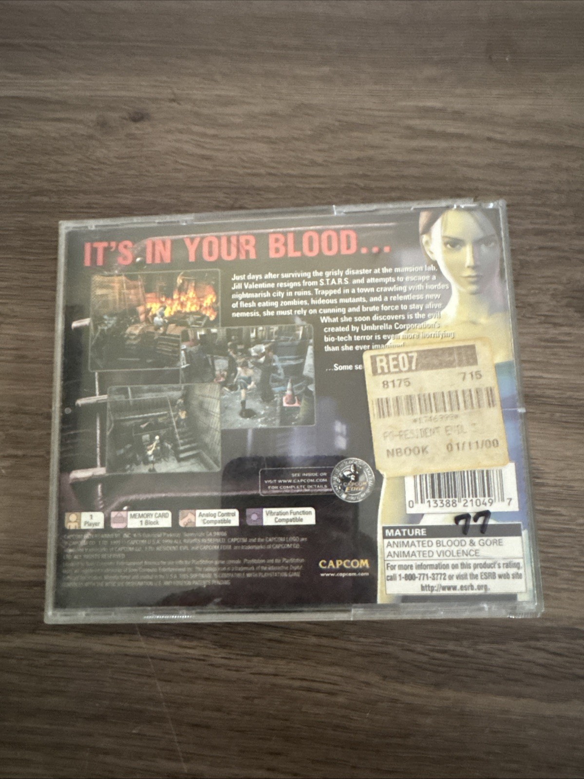 Resident Evil 3 Nemesis (Sony PlayStation 1, 1999) CIB w/ Reg Card PS1 – Tested