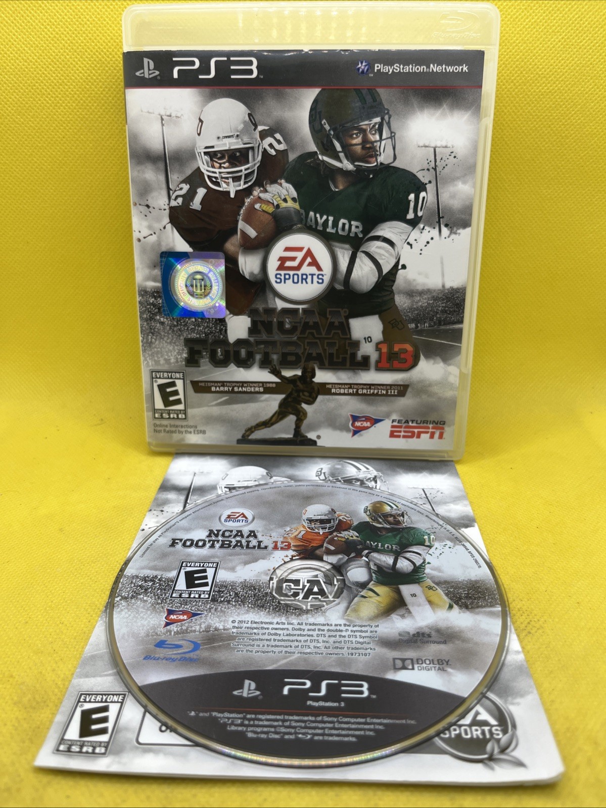 NCAA Football 13 College Football (Sony PlayStation 3, 2012, PS3, Works Great)