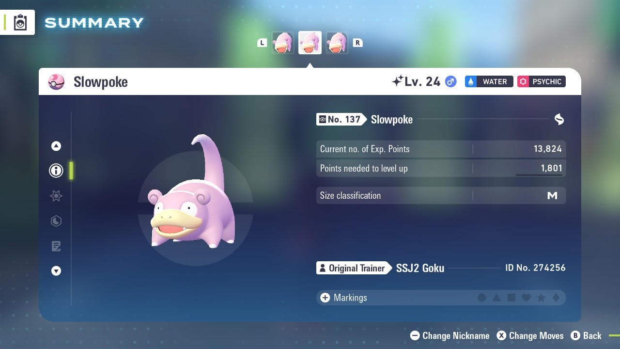 Shiny Slowpoke – Pokémon Legends ZA (6IV, EV Trained, Battle-Ready)