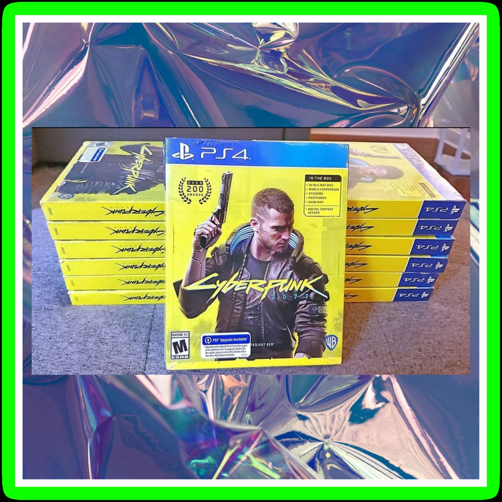 🔥🦾🔥 Cyberpunk 2077 PS4 Sony PlayStation 4 + PS5 Upgrade 🆕 BRAND NEW ✅ SEALED