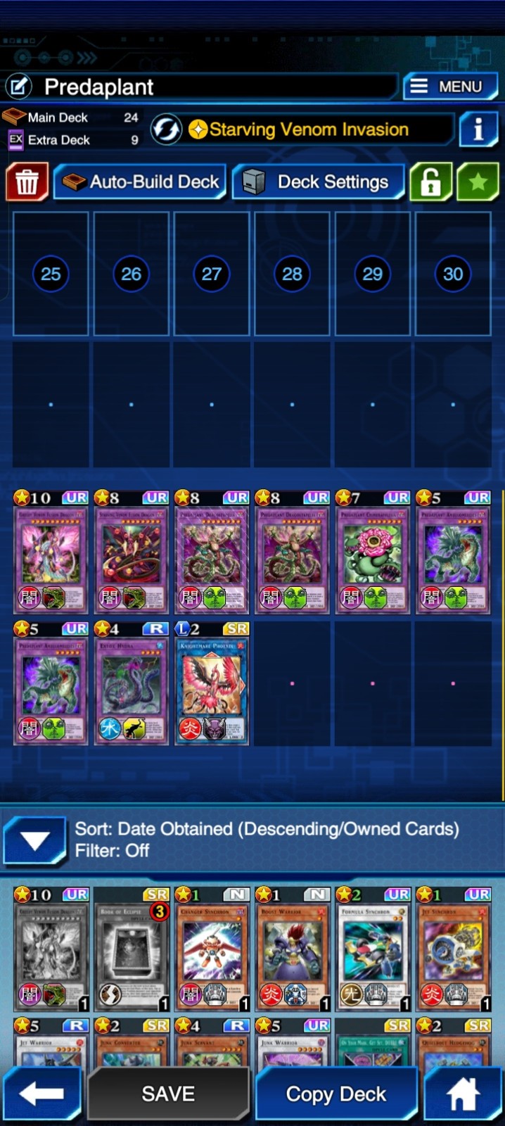 YU GI OH DUEL LINKS IOS, ANDROID, PREDAPLANT DECK, GHOSTICK DECK, 12 decks
