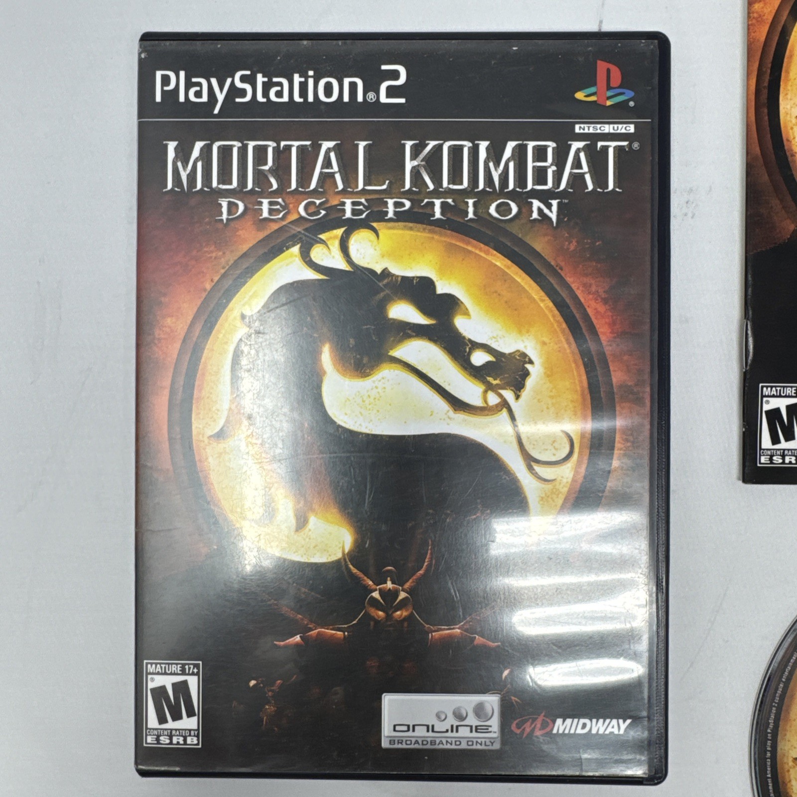 Mortal Kombat Deception (PlayStation 2 PS2) Complete W/Registration – Tested