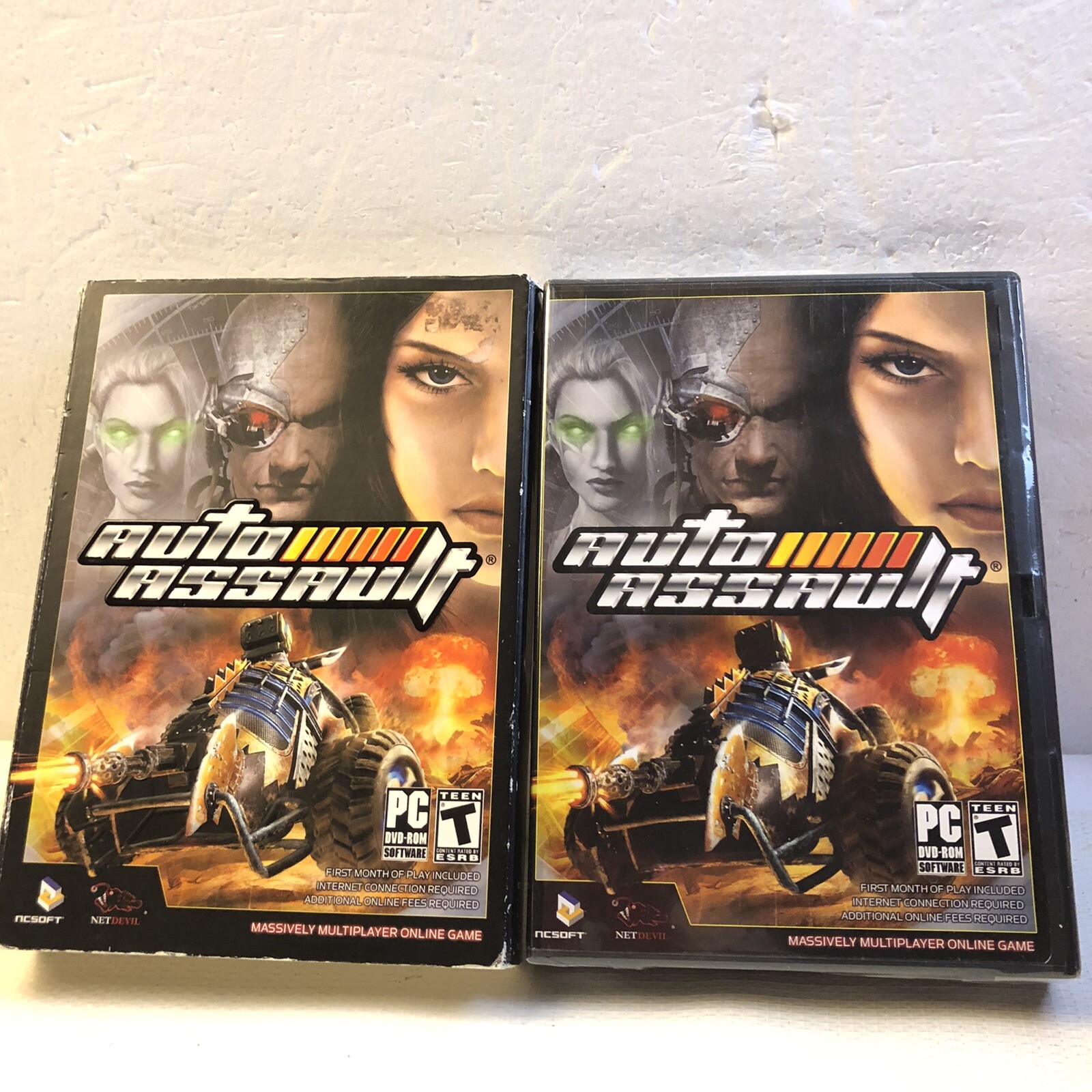 MMORPG ROLE PLAYING GAME NC SOFT net devil Auto Assault window xp PC DVDRom NEW