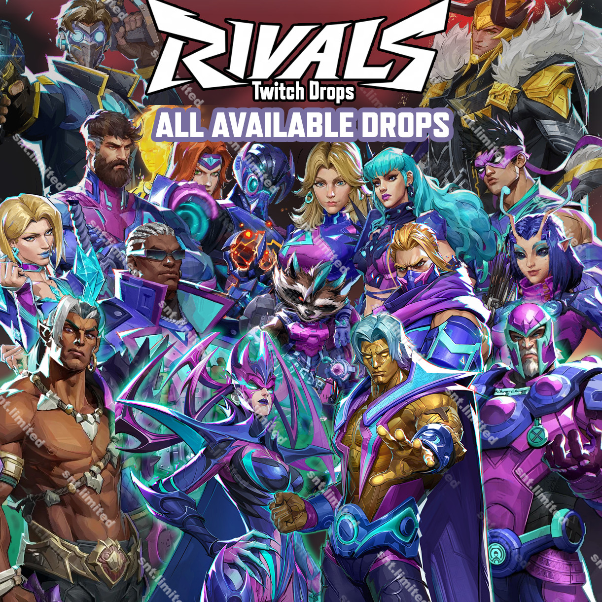 MARVEL RIVALS – Twitch Drops | Up to 84 Items Total | Costumes / Sprays / Plates