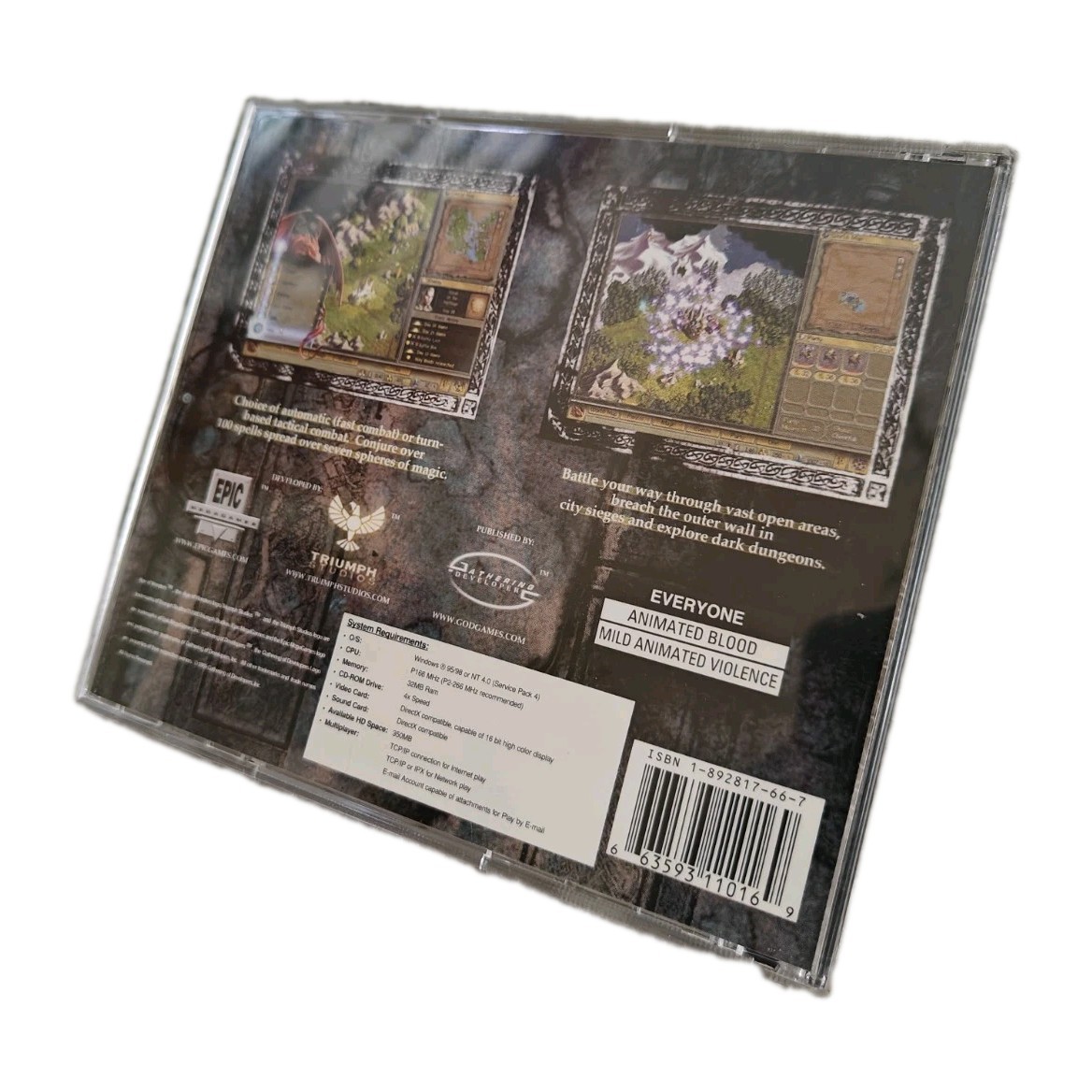 Age of Wonders, Jewel Case (PC, Disc, 2000), With Manual, Minty Condition